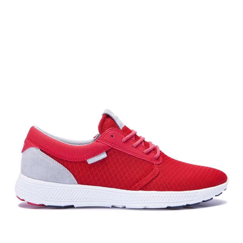 Supra HAMMER RUN Sneaker Low Damen Rot / Grau Sale HDLMK1627